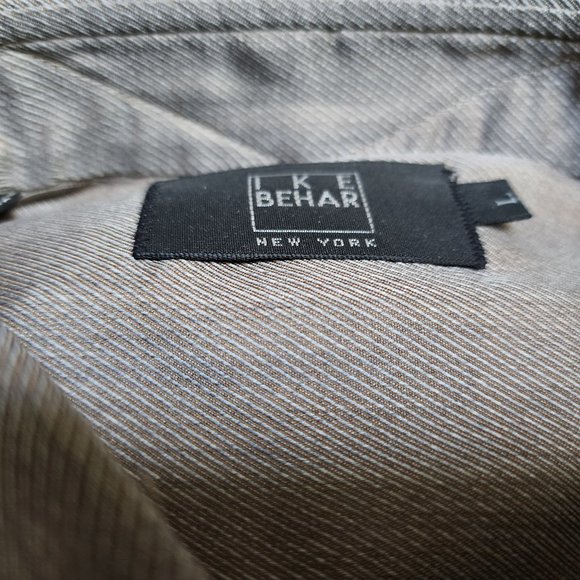 NEW FINE 100% COTTON IKE BEHAR BUTTON DOWN COLLAR  SHIRT - Picture 4 of 5